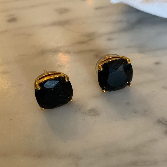 kate spade Jewelry - Kate spade black crystal stud earrings